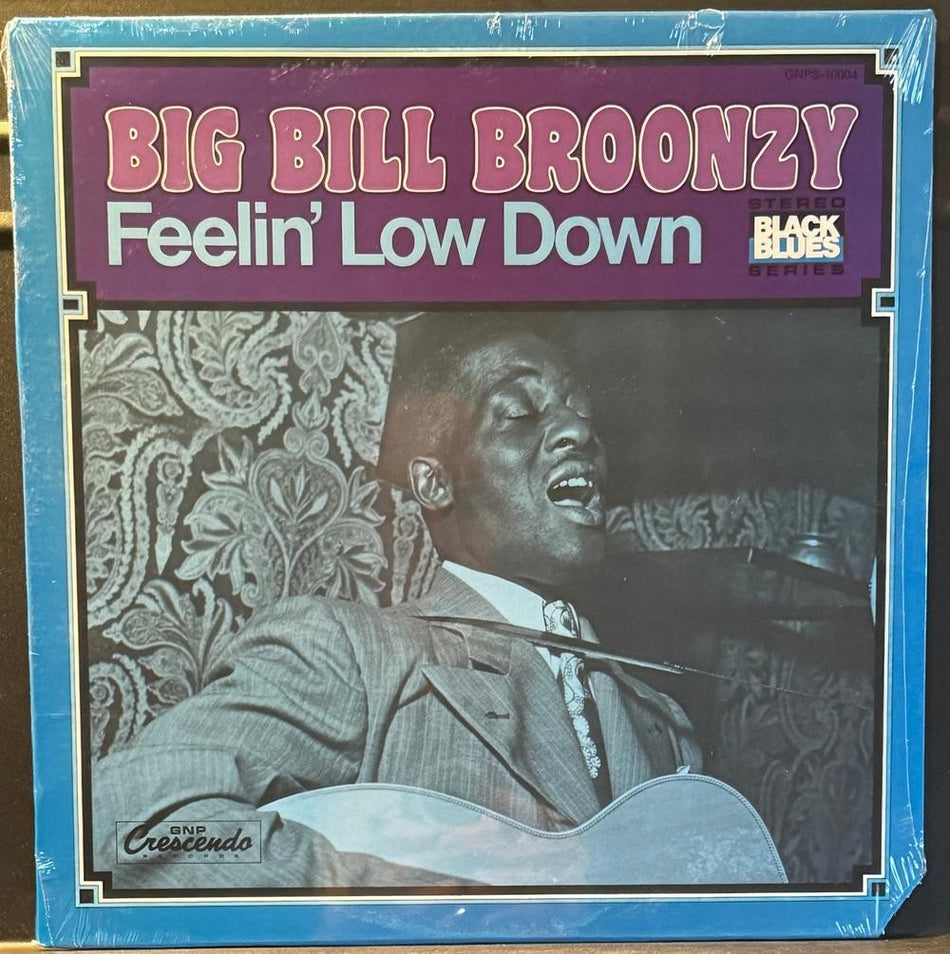 BIG BILL BROONZY FEELIN LOW DOWN~SEALED 1973 LP~MISSISSIPPI DELTA FOLK BLUES