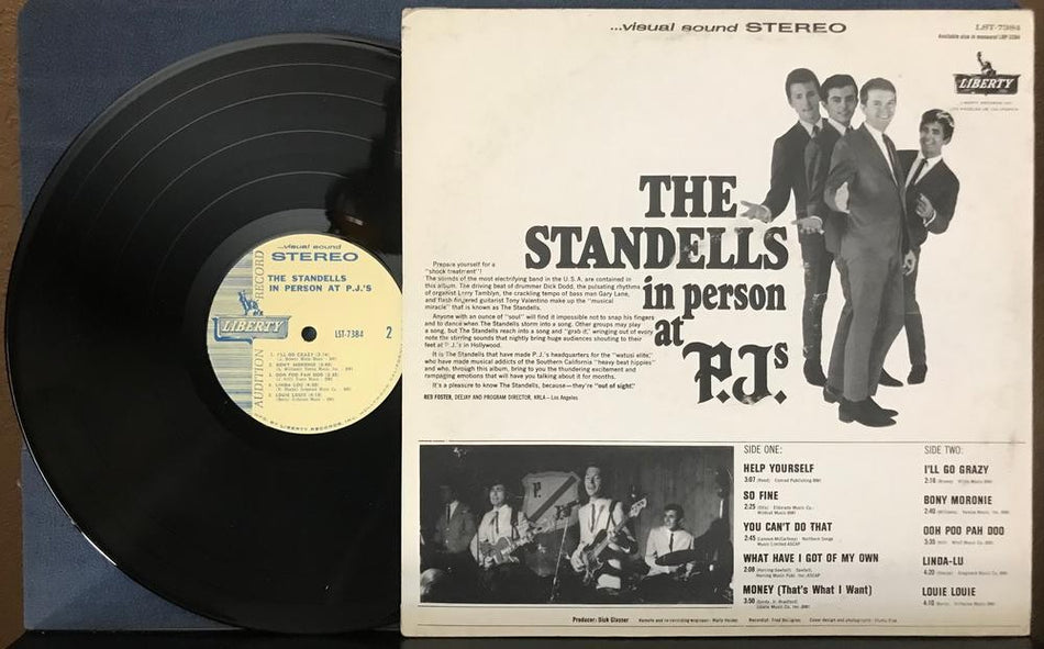 THE STANDELLS IN PERSON AT P.J.'s~RARE NM 1964 LIBERTY PROMO AUDITION RECORD LP