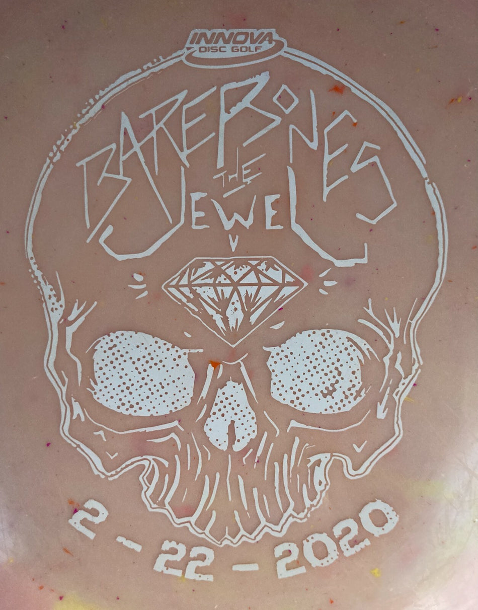 INNOVA BARE BONES THE JEWEL 2-22-2020 LIMITED ED. DISC GOLF~174g~PEACH w/FLECKS