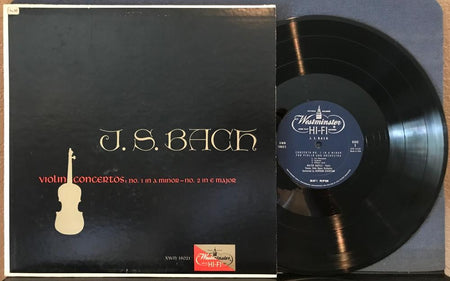 J.S. BACH CONCERTO NO.1 A MINOR~NO.2 E MAJOR FOR VIOLIN AND ORCHESTRA LP~BARYLLI