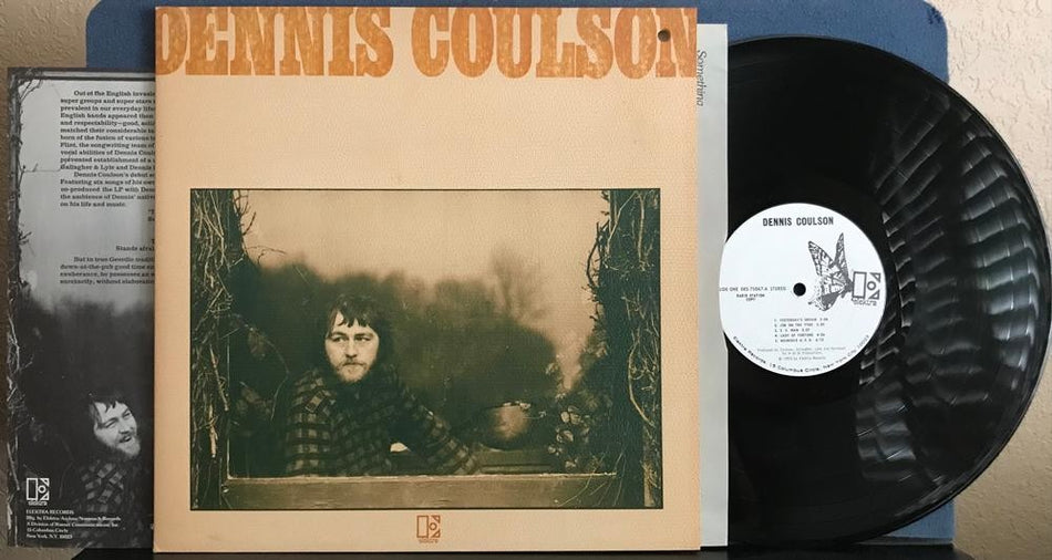 DENNIS COULSON 1973 SELF-TITLED LP~ELEKTRA WHITE LABEL PROMO w/INSERT~FOLK ROCK
