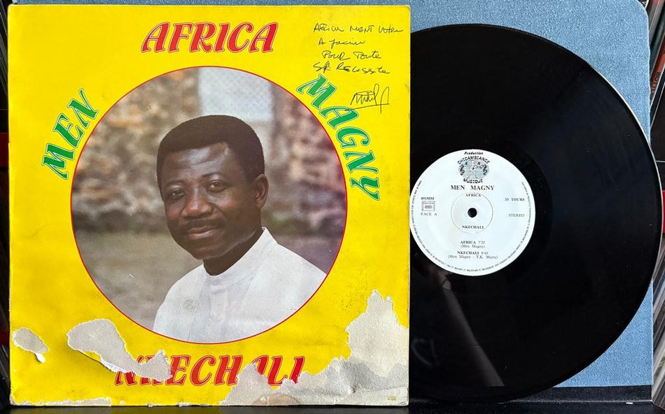 MEN MAGNY NKECHALI~T. KING MARTY SIGNED CHICAMBIANCE MUSIQUE FRANCE LP~AFRICAN