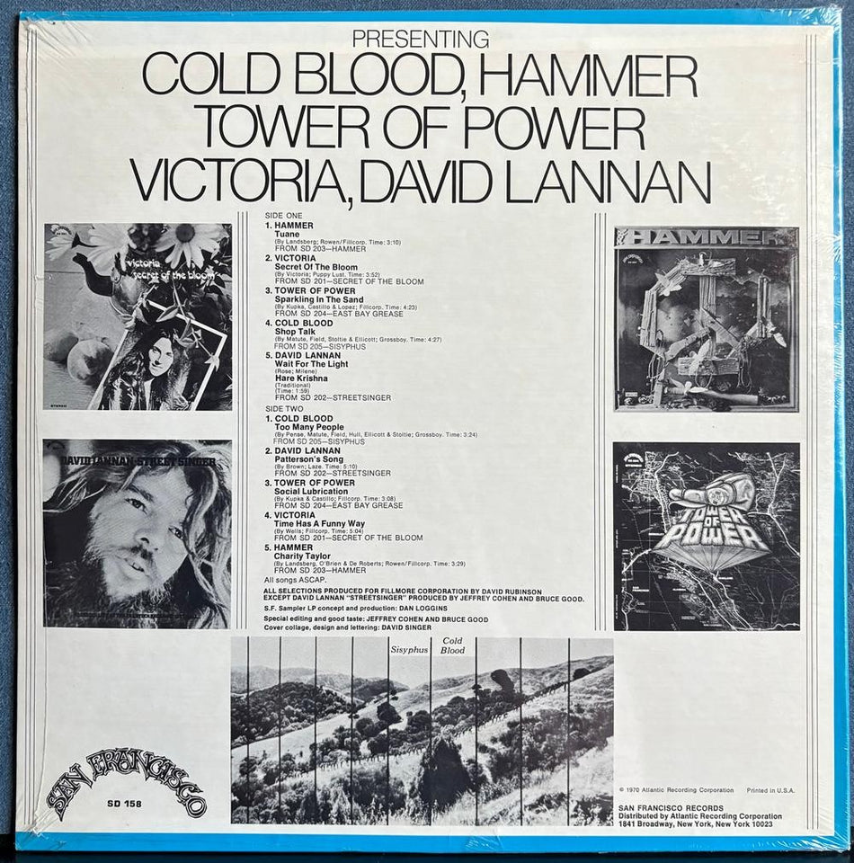 SAN FRANCISCO SAMPLER FALL 1970~SEALED OG 1970 COMP LP~COLD BLOOD~TOWER OF POWER