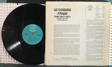 LOS CHIRIGUANOS GURANI SONGS AND DANCES 1968 LP on NONESUCH~FOLKLORICA FOLK