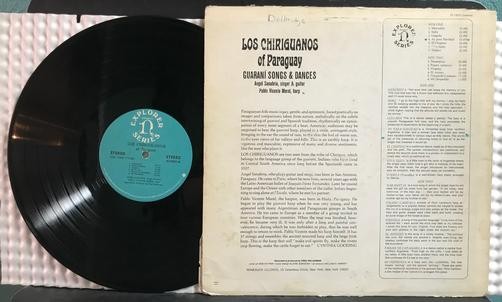 LOS CHIRIGUANOS GURANI SONGS AND DANCES 1968 LP on NONESUCH~FOLKLORICA FOLK