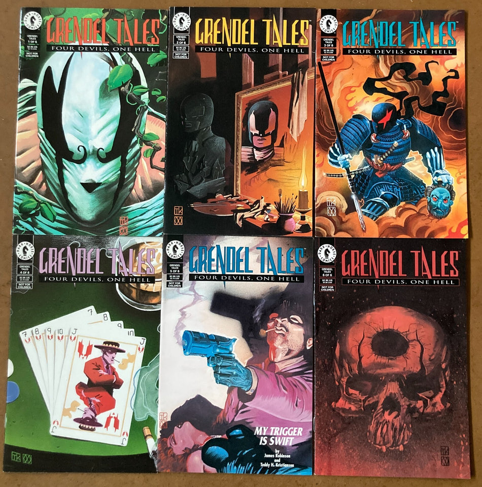 GRENDELS TALES: FOUR DEVILS ONE HELL~FULL SET 1-6~DARK HORSE 1993~EXCELLENT COND