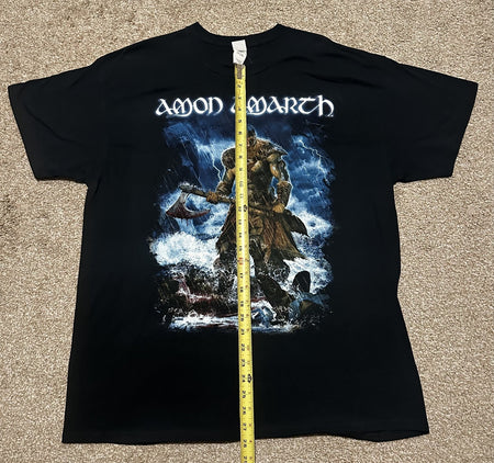 AMON AMARTH 2016 NORTH AMERICA TOUR T-SHIRT~ORIGINAL~XL~BLACK~EXC COND~RARE~VTG