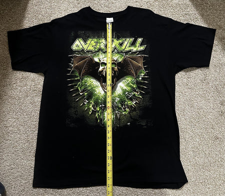 OVERKILL CONCERT T-SHIRT~2013 USA TOUR~XL~BLACK~ORIGINAL~EXC COND~RARE~VINTAGE