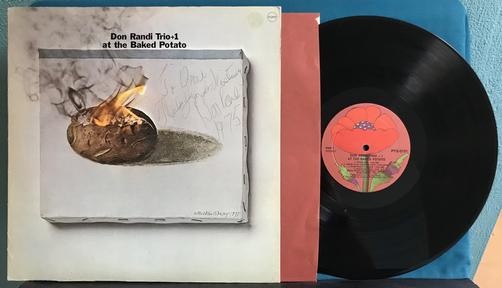 DON RANDI TRIO +1 AT THE BAKED POTATO~SIGNED ORG 1972 POPPY DEEP GROOVE LP~INNER