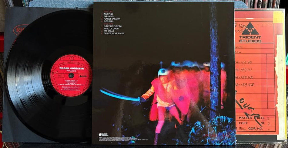 BLACK SABBATH PARANOID~NM LIMITED NUMBERED '25 RHINO HI-FI 180g KEVIN GRAY RE LP