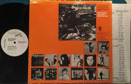 BOW WOW WOW~RARE 1981 WL PROMO ONLY RCA RADIO SPECIAL XV~INSERT~MINT UNPLAYED