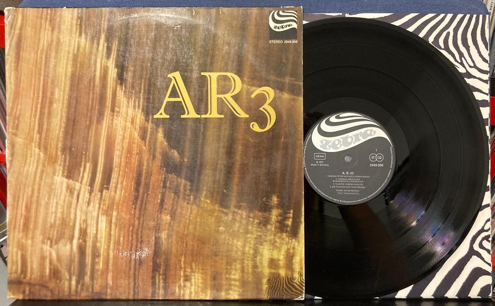 A.R. III~AR3~RARE ORIG 1972 ZEBRA GERMAN LP~LBL INNER SLV~KRAUTROCK~VPI CLEANED