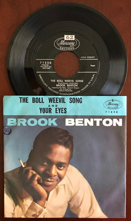 BROOK BENTON~BOLL WEEVIL SONG / YOUR EYES~NM 1961 MERCURY 7' 45 RPM PIC SLV~POP