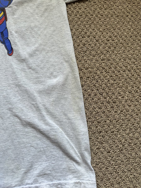 THE DICKIES T-SHIRT~1990s VINTAGE~GIGANTOR~THE SPACE AGE ROBOT~LG~GREY~VTG~RARE
