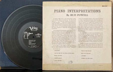 PIANO INTERPRETATIONS BY BUD POWELL~1959 DG VERVE TRUMPETER LABEL RE LP~DSM CVR