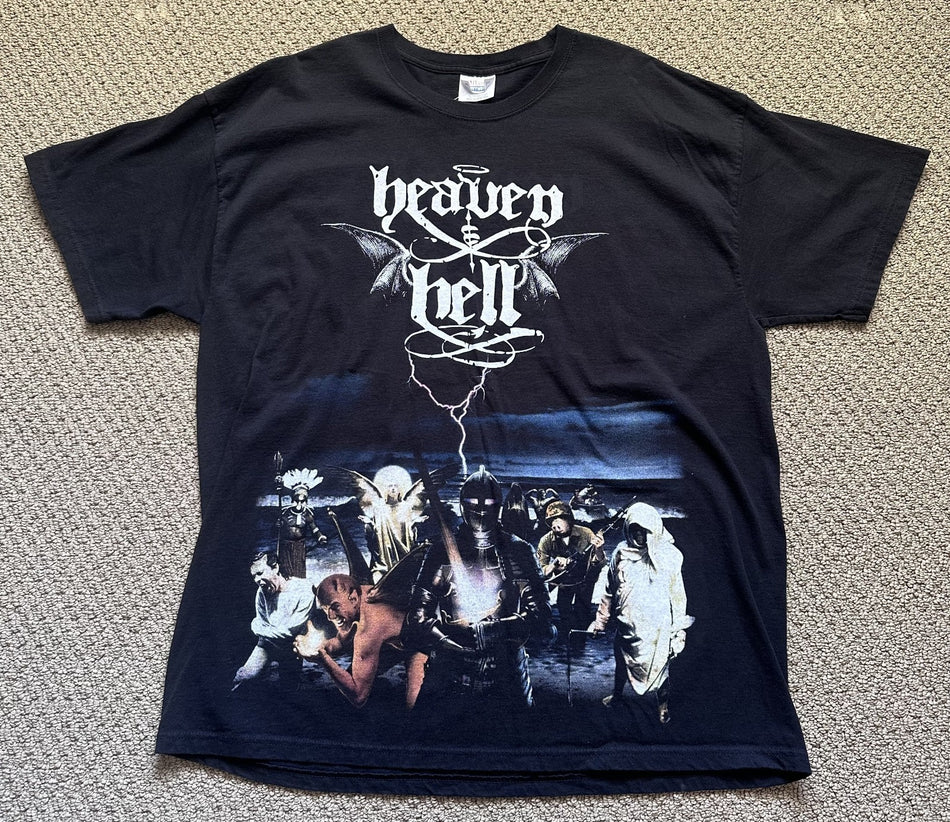HEAVEN & HELL CONCERT T-SHIRT~2007 TOUR~BLACK SABBATH~XL~BLACK~EXC COND~VINTAGE