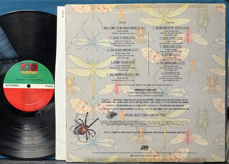 SIGNED ALICE COOPER WELCOME TO MY NIGHTMARE LP~AUTOGRAPHED ORIG 1975 LP~MONARCH