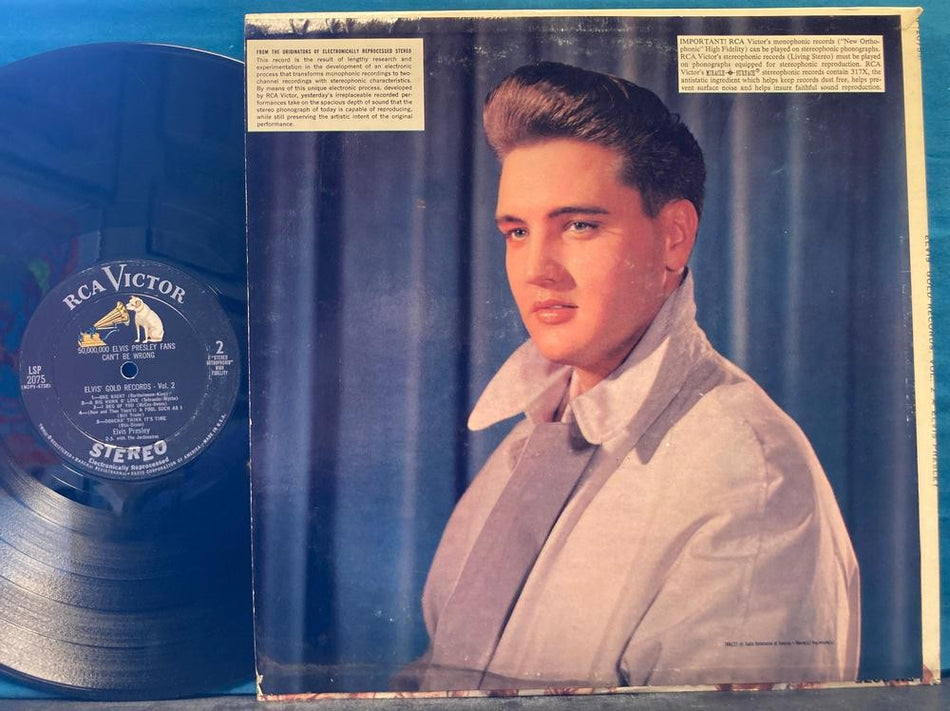50,000,000 ELVIS FANS CAN'T BE WRONG~1962 'STAGGERED' STEREO LP~DEEP GROOVE~3S~H