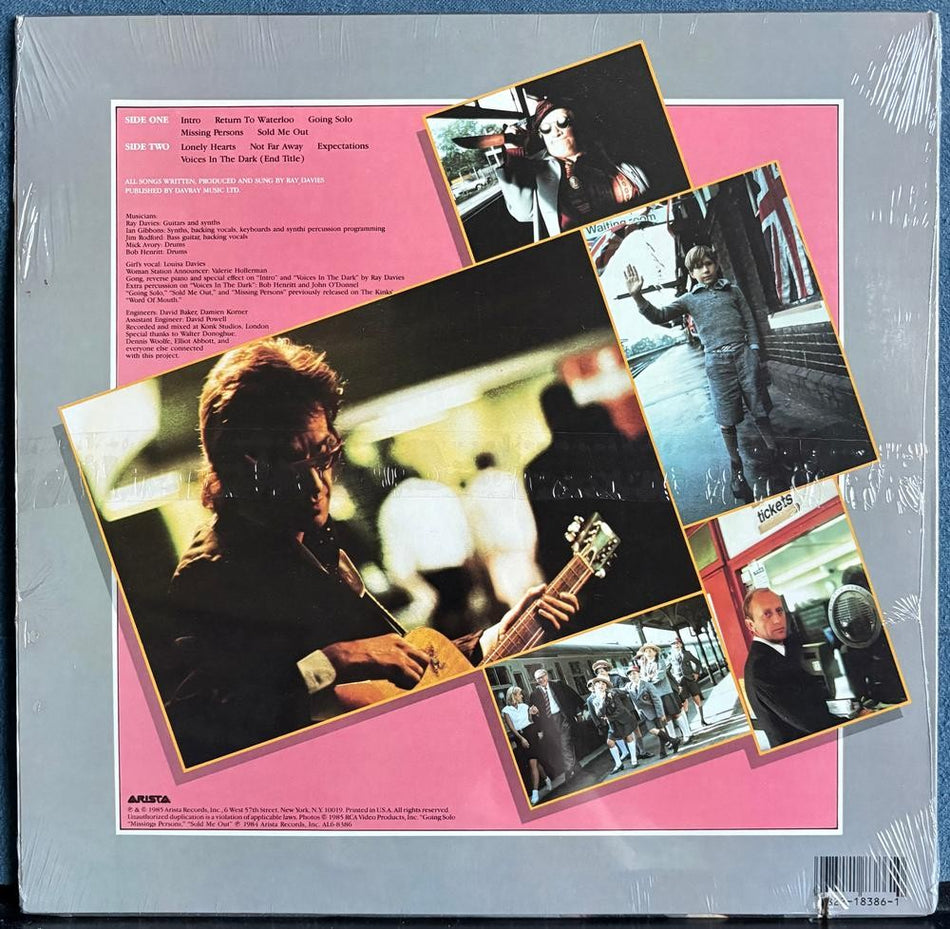 RAY DAVIES RETURN TO WATERLOO OST SOUNDTRACK~SEALED ORIG 1985 ARISTA LP~KINKS