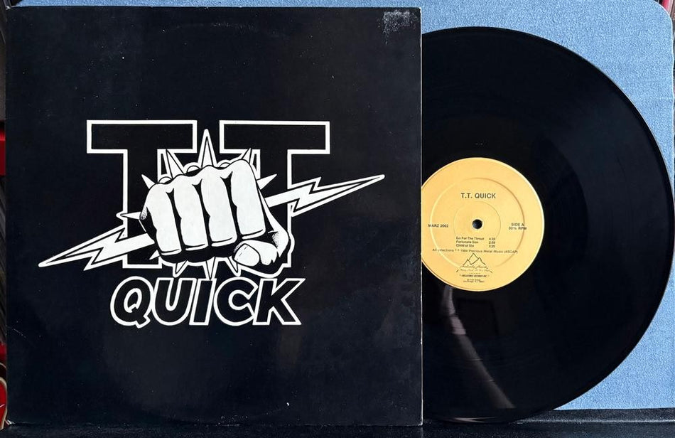 TT QUICK SELF-TITLED DEBUT EP~NM- ORIG 1984 MEGAFORCE LP~HEAVY METAL~T.T. QUICK
