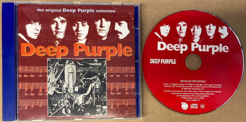 ORIGINAL DEEP PURPLE COLLECTION REMASTER CD~UK 2000~BLACKMORE~LORD~BBC LIVE TRX