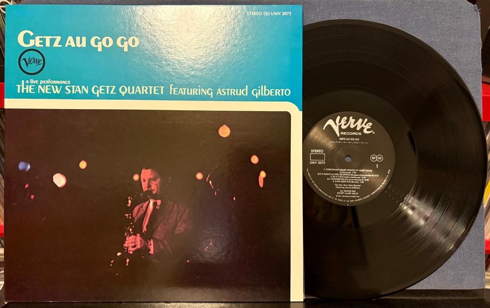 STAN GETZ AU GO GO~GILBERTO~MINT 1981 VERVE JAZZ CLASSICS JAPAN AUDIOPHILE RE LP