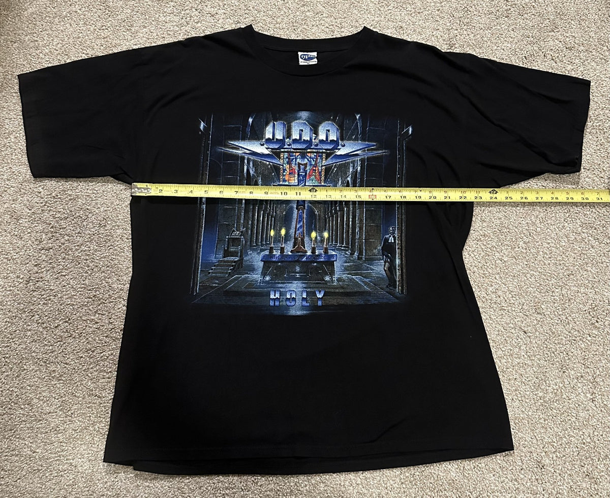 U.D.O. CONCERT T-SHIRT~2000 HOLY TOUR~ORIGINAL~CYGNUS TAG~XL~BLACK~EXC COND~VTG