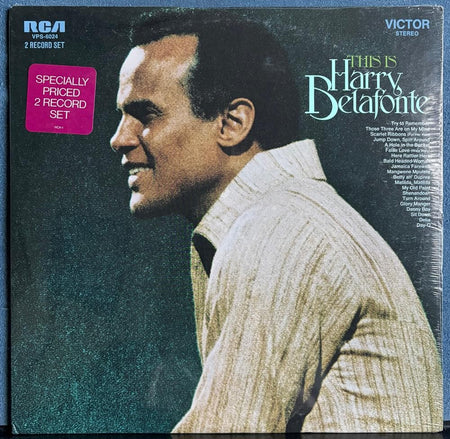THIS IS HARRY BELAFONTE~SEALED ORIG 1970 RCA 2-LP COMPILATION~CALYPSO~AFRO-CUBAN