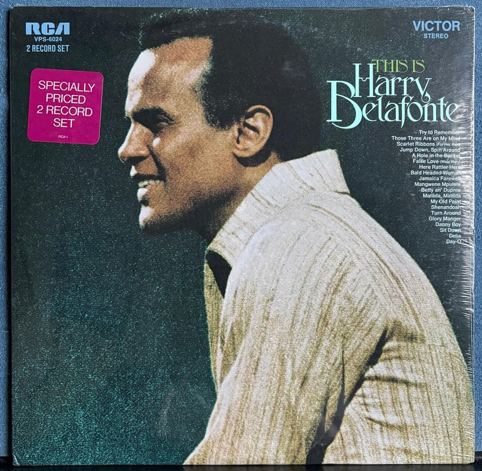 THIS IS HARRY BELAFONTE~SEALED ORIG 1970 RCA 2-LP COMPILATION~CALYPSO~AFRO-CUBAN