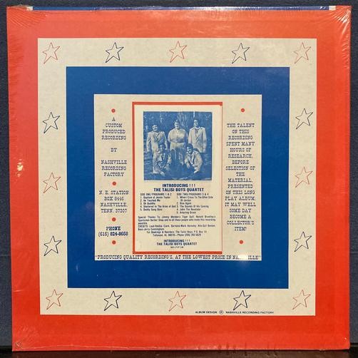 INTRODUCING THE TALISI BOYS QUARTET~RARE SEALED PRIVATE LBL GOSPEL LP~NASHVILLE
