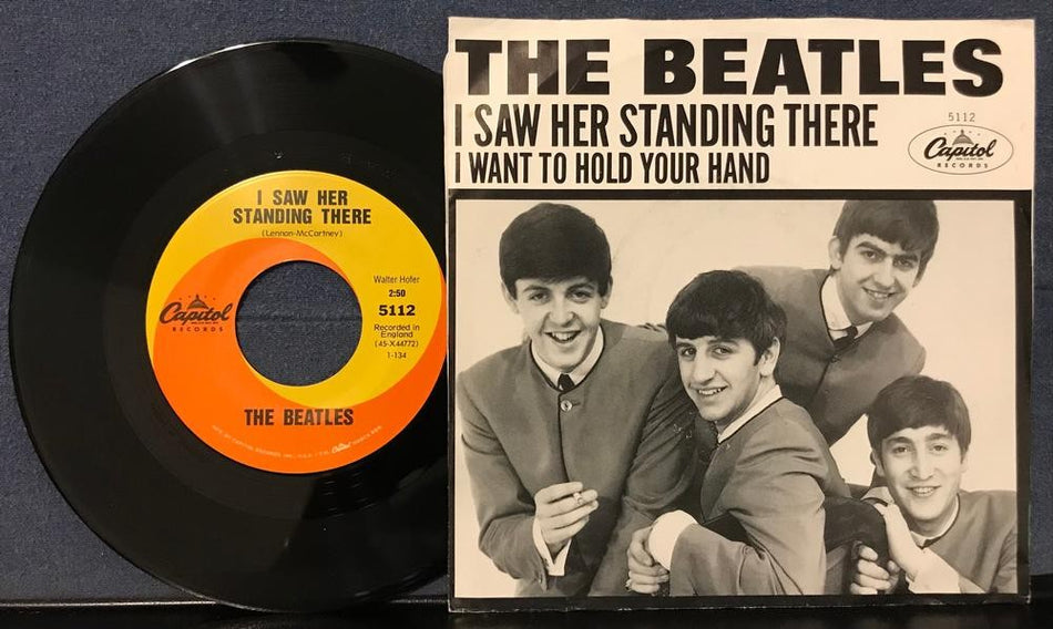 BEATLES~I WANT TO HOLD YOUR HAND /SAW HER STANDING THERE~NM LMTD 1994 PIC SLV RE