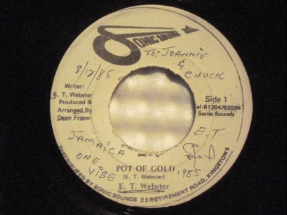 E.T WEBSTER~POT OF GOLD/ LOVE YOU TONIGHT~SIGNED ORIG JA 7 ~SONIC SOUNDS~ELECTRO