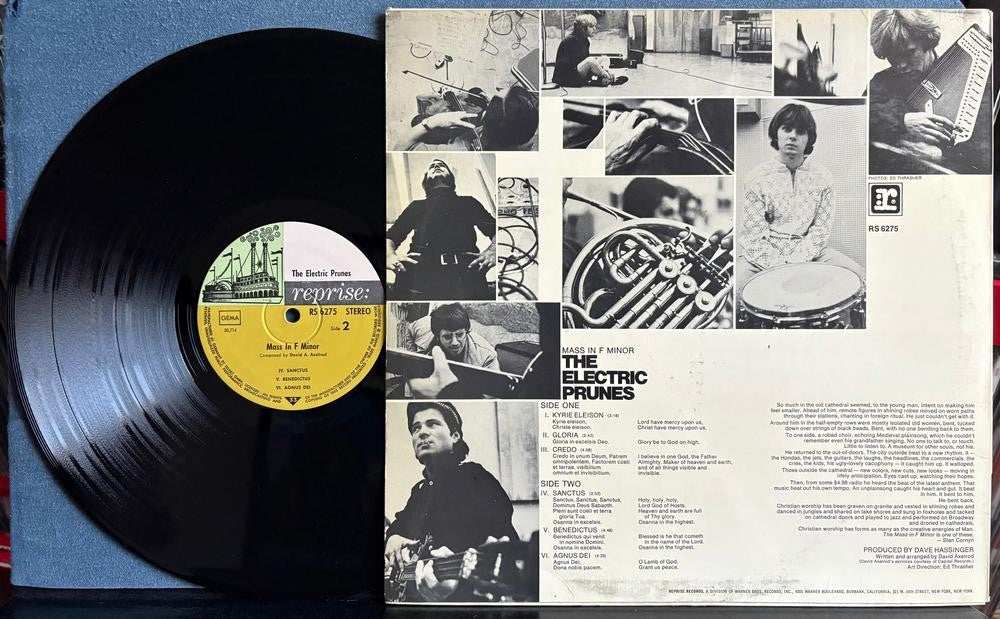 ELECTRIC PRUNES MASS IN F MINOR~ORG 1968 GERMAN TRI-COLOR STEAMBOAT LBL LP~PSYCH