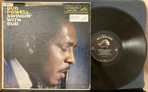 SWINGIN' WITH BUD POWELL~1958 MONO RCA VICTOR 1st PRESS LP~DEEP GROOVE~BOP~3S/1S