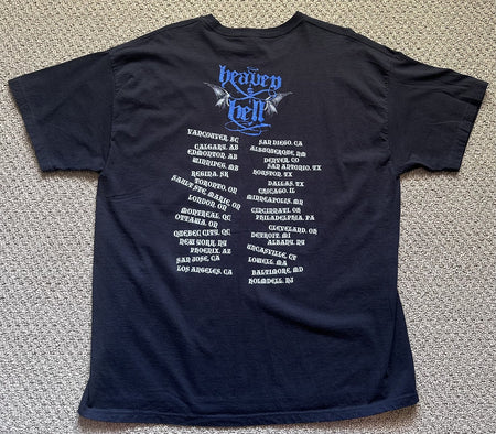 HEAVEN & HELL CONCERT T-SHIRT~2007 TOUR~BLACK SABBATH~XL~BLACK~EXC COND~VINTAGE