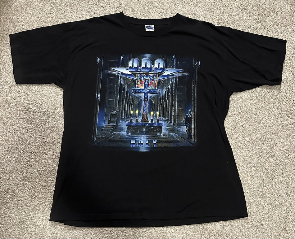 U.D.O. CONCERT T-SHIRT~2000 HOLY TOUR~ORIGINAL~CYGNUS TAG~XL~BLACK~EXC COND~VTG