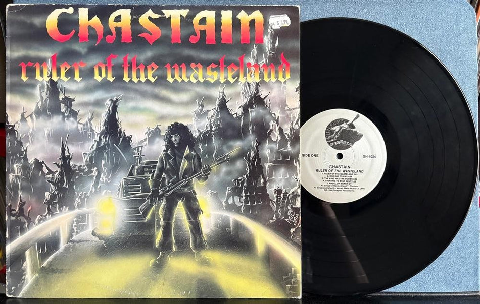 CHASTAIN RULER OF THE WASTELAND~ORIGINAL 1986 SHRAPNEL RECORDS LP~HEAVY METAL