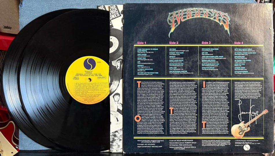 NUGGETS: ARTYFACTS FROM FIRST PSYCHEDELIC ERA '65-'68~1976 SIRE PROMO COPY 2-LP