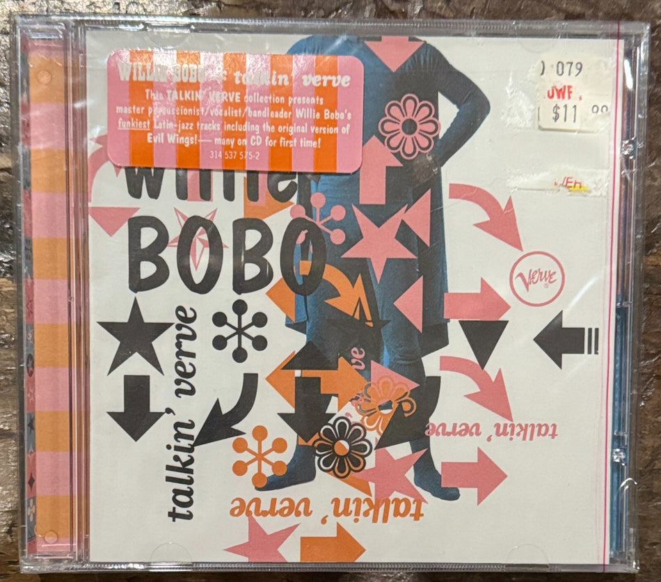 SEALED~WILLIE BOBO TALKIN' VERVE 1997 CD w/HYPE STICKER~SANTANA~LATIN JAZZ FUNK
