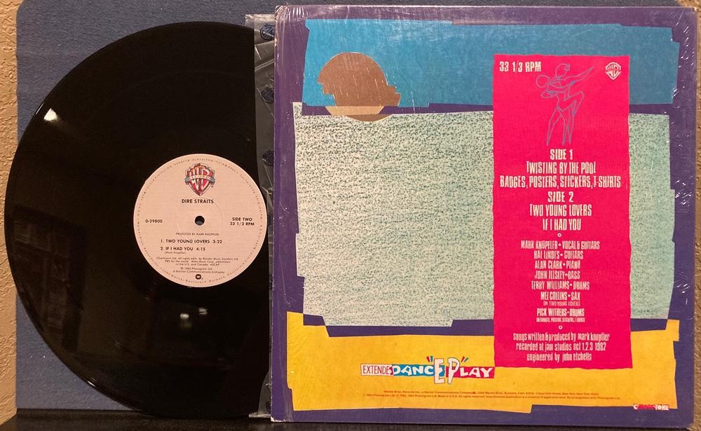 DIRE STRAITS EXTENDEDANCEPLAY EP~TWISTING BY POOL~1983 LP w/SHRINK~MASTERDISK RL