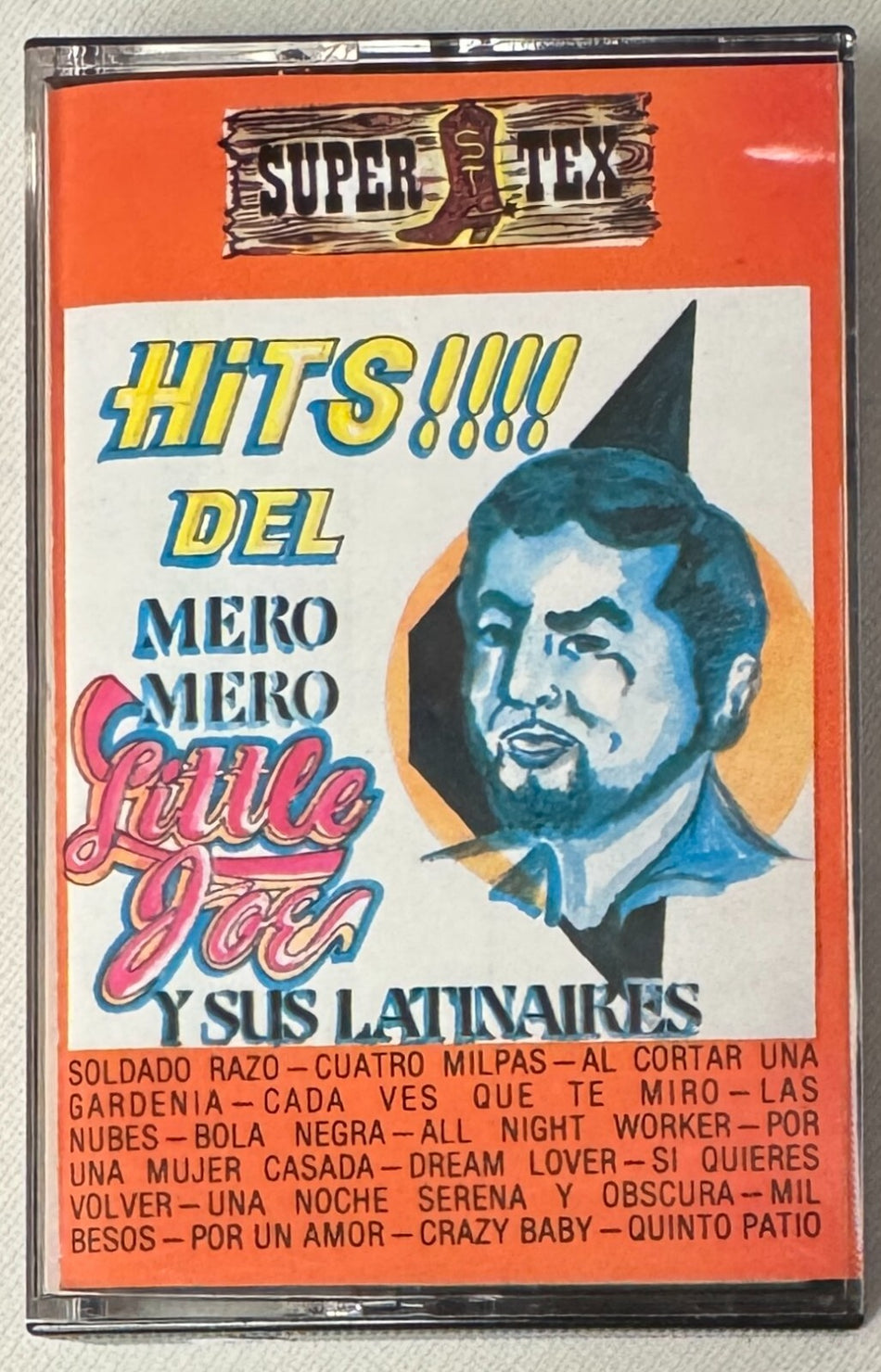 LITTLE JOE Y SUS LATINAIRES HITS DEL MERO MERO~OG 1987 CASSETTE~TEJANO~TEX-MEX