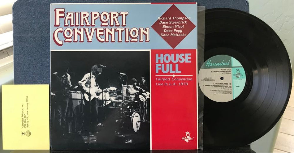 HOUSE FULL~FAIRPORT CONVENTION LIVE IN L.A. 1970~NM- 1986 HANNIBAL LP~FOLK ROCK 