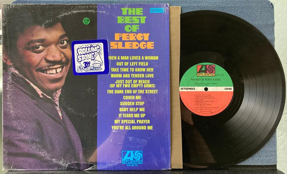 THE BEST OF PERCY SLEDGE~VG++ 1970's ATLANTIC PRESSWELL RE LP~SHRINK~SOUL~BALLAD