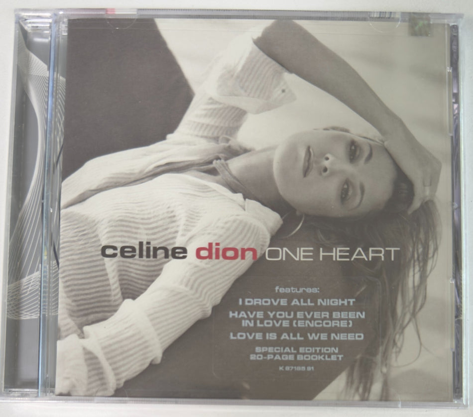 BRAND NEW SEALED CELINE DION ONE HEART 2003 CD w/HYPE STICKER~DROVE ALL NIGHT
