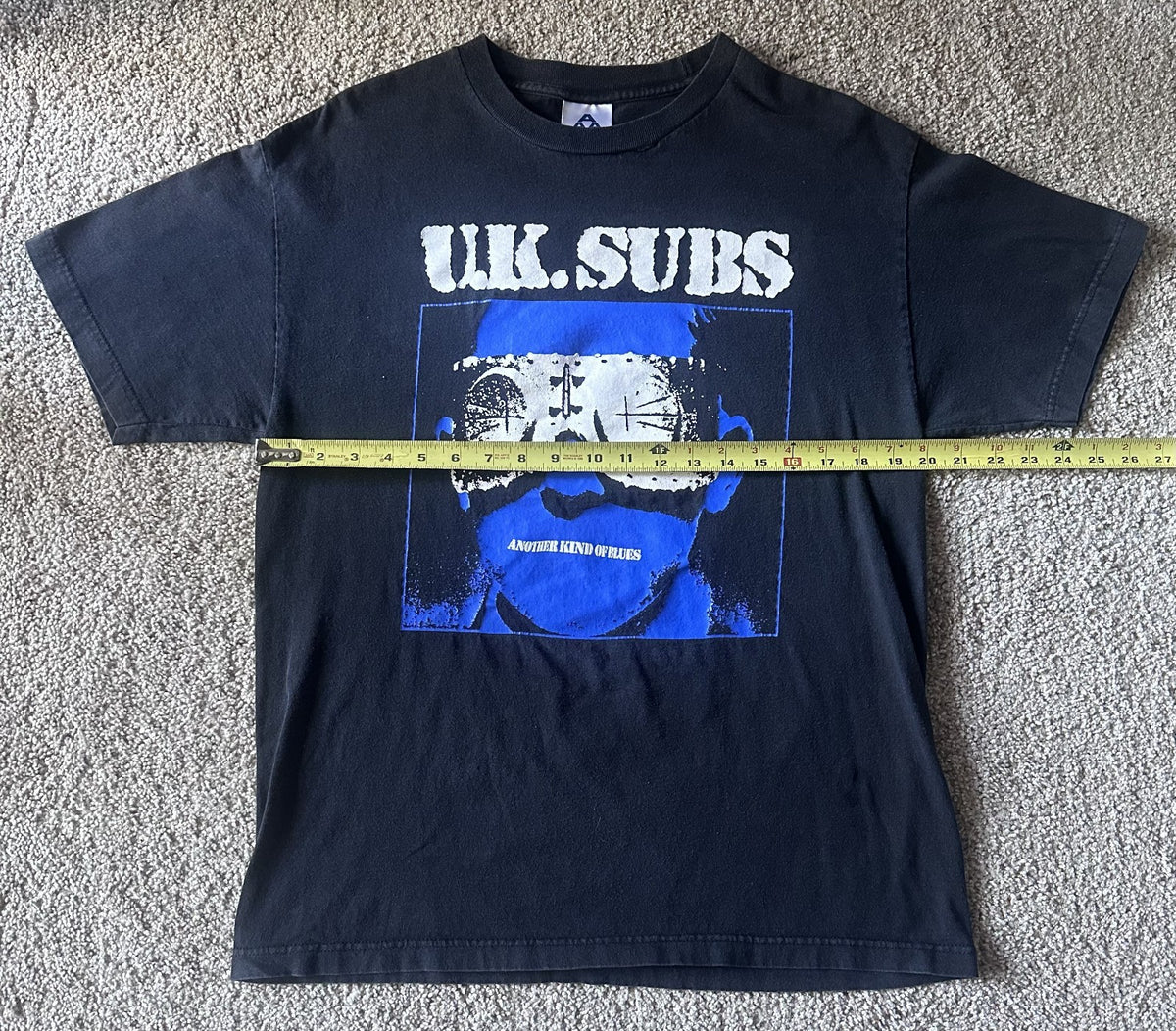 U.K. SUBS T-SHIRT~ANOTHER KIND OF BLUES~ALSTYLE TAG~LG~BLACK~EXC COND~VTG~PUNK