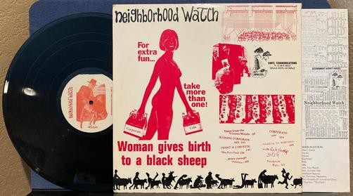 NEIGHBORHOOD WATCH FEEDING HAND THAT BITES~NM- 1987 12' 45RPM EP LP~QUIEX~INSERT