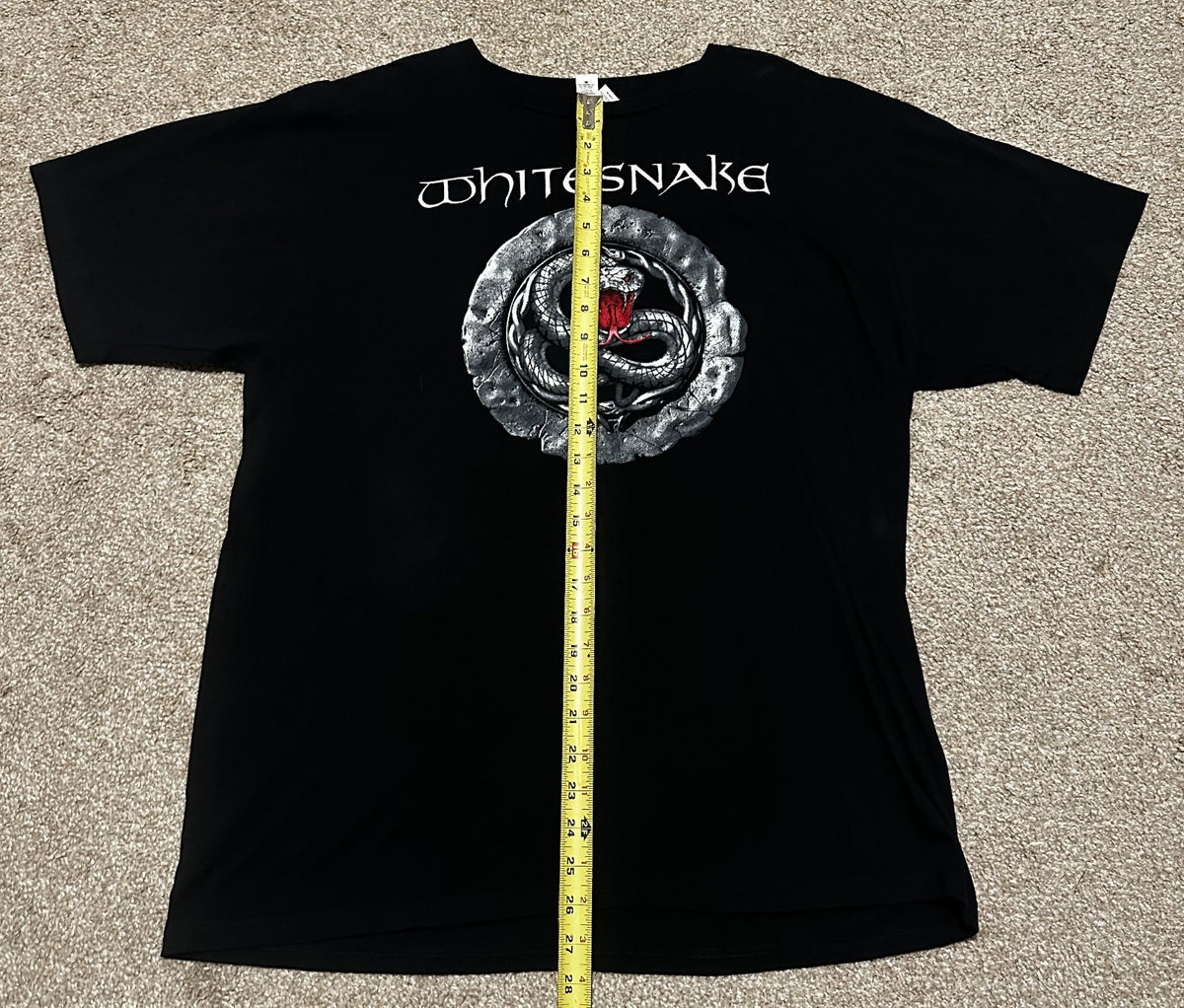 WHITESNAKE T-SHIRT~2013 NORTH AMERICA TOUR~YEAR OF THE SNAKE~ORIGINAL~XL~BLACK