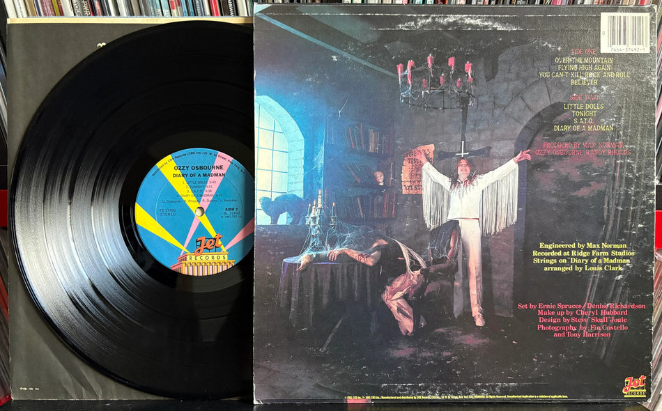 OZZY OSBOURNE DIARY OF A MADMAN-SVG+ ORIG 1981 JET LP w/INNER SLV-SABBATH-METAL