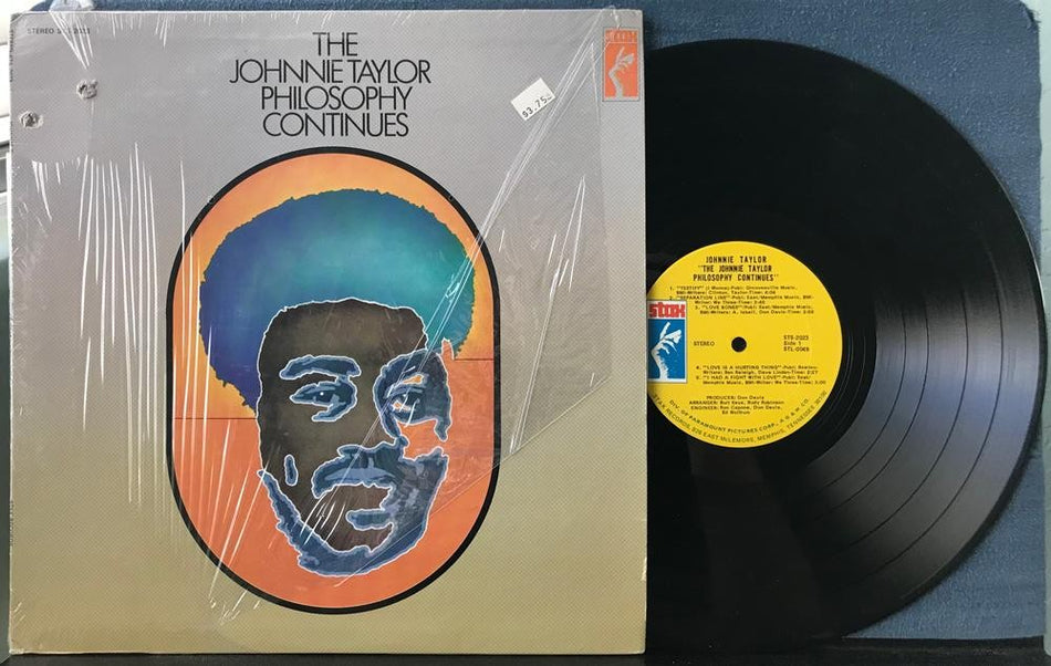 THE JOHNNIE TAYLOR PHILOSOPHY CONTINUES~NM 1969 STAX 1st PRESS LP w/SHRINK~SOUL