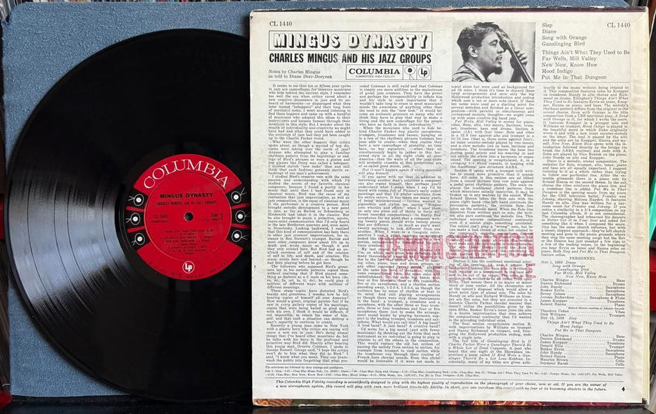 CHARLES MINGUS HIS JAZZ GROUPS~MINGUS DYNASTY~MONO 1960 6-EYE PROMO 1st PRESS LP